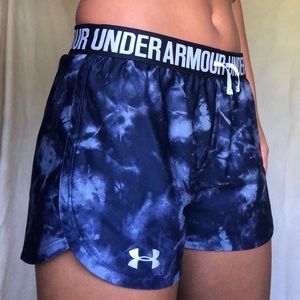 Navy Tie-Dye Under Armour Shorts
